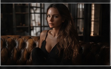 5. Smartphone Beispielbild mit Model im Black Steel Loft