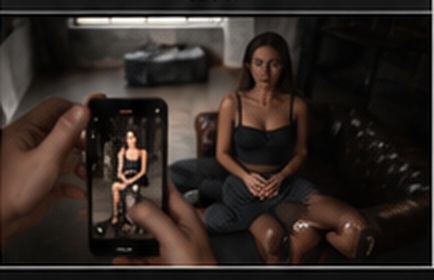 5. Smartphone Setup mit Fotograf, Licht und Model